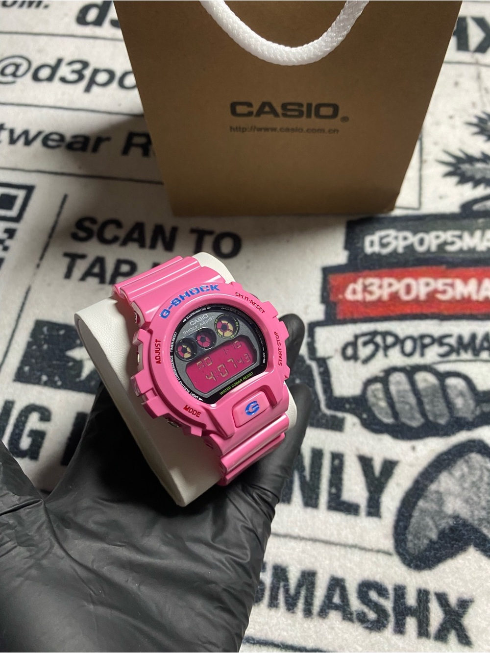 Casio G-Shock Box Set with Black and Red Logo Accents